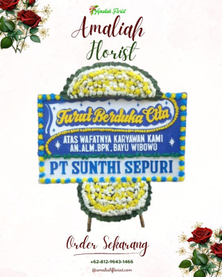 Papan Bunga Duka di Duri Selatan