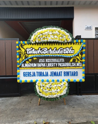 Papan Bunga Duka di Duri Selatan