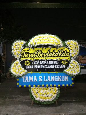 Papan Bunga Duka di Duri Selatan