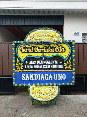 Papan Bunga Duka di Duri Selatan