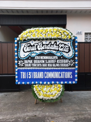 Papan Bunga Duka di Duri Selatan